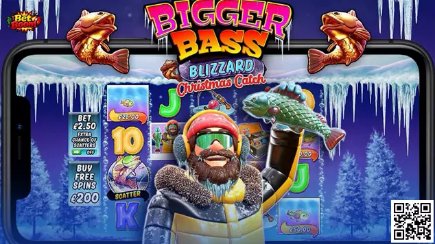 Panel de juego Bigger Bass Blizzard Christmas Catch